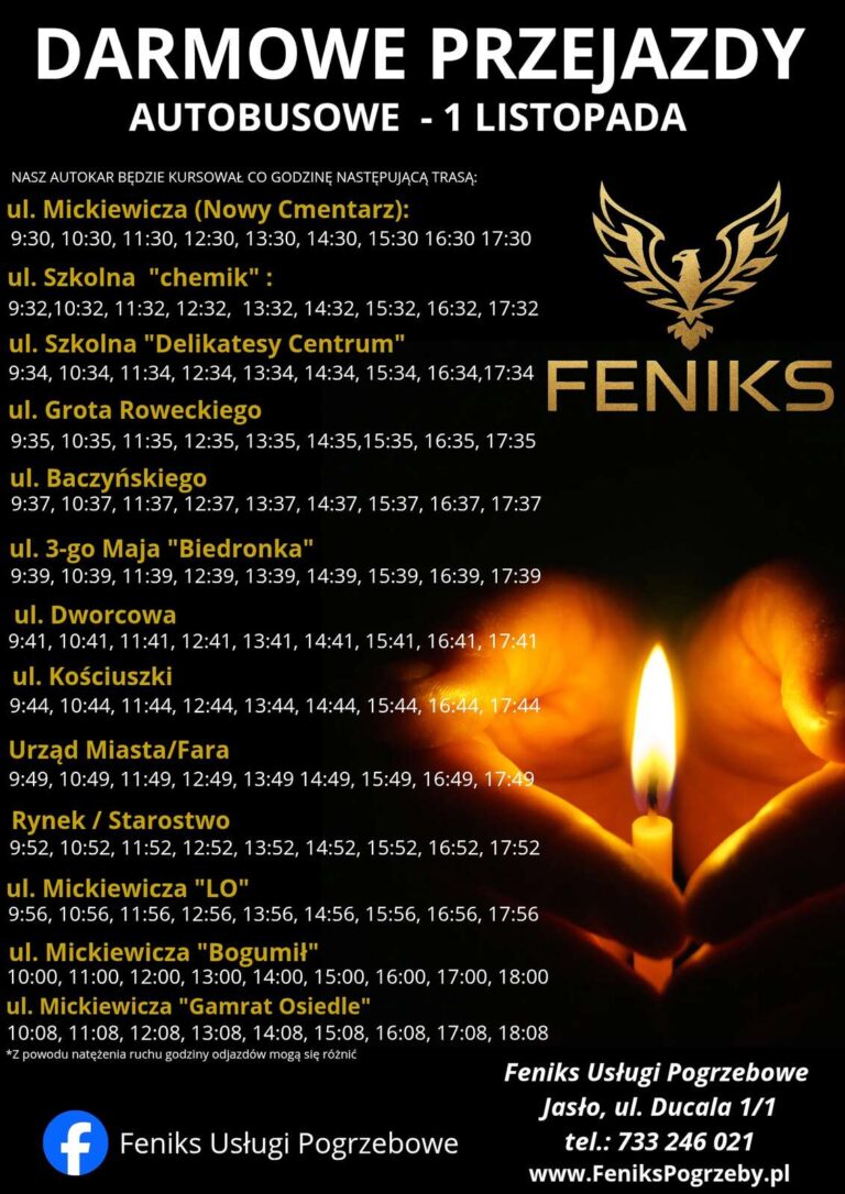 1 listopada – Darmowe przejazdy autobusowe